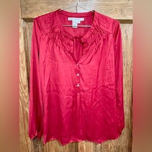 Red Satiny Blouse